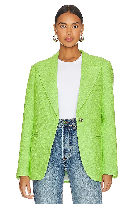 Smythe 90's Blazer in Lime Tweed | REVOLVE