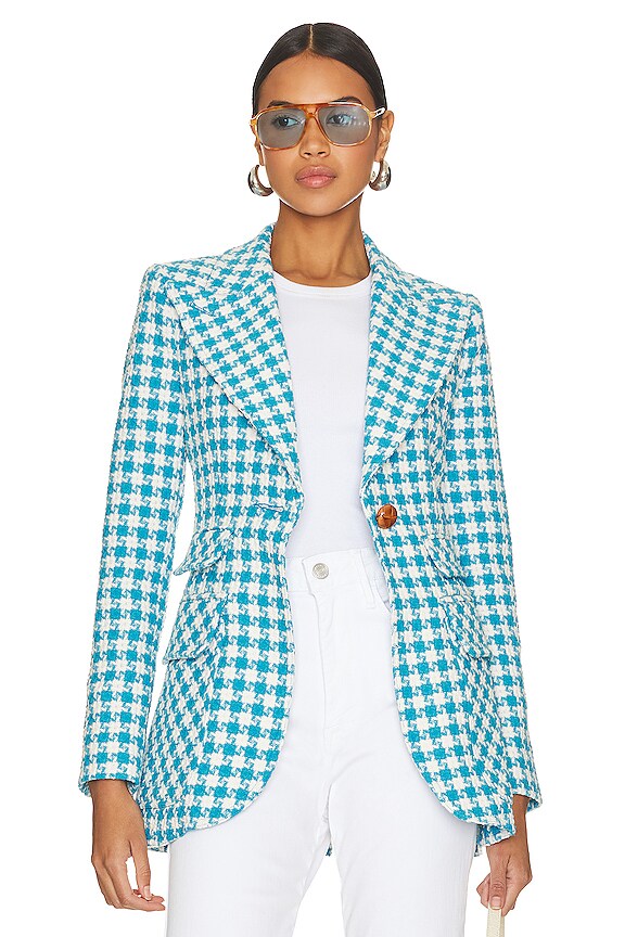 view 2 of 5 Birkin Blazer in Topaz Houndstooth