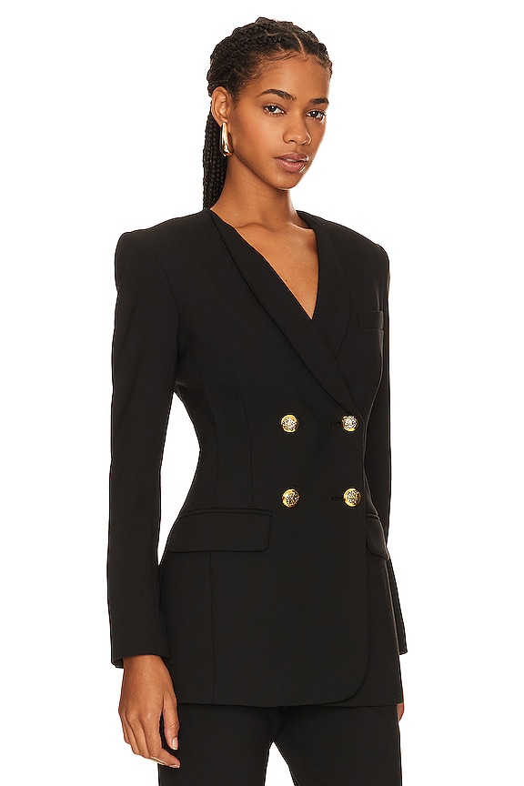 view 2 of 5 COLLARLESS DB 블레이저 in Black