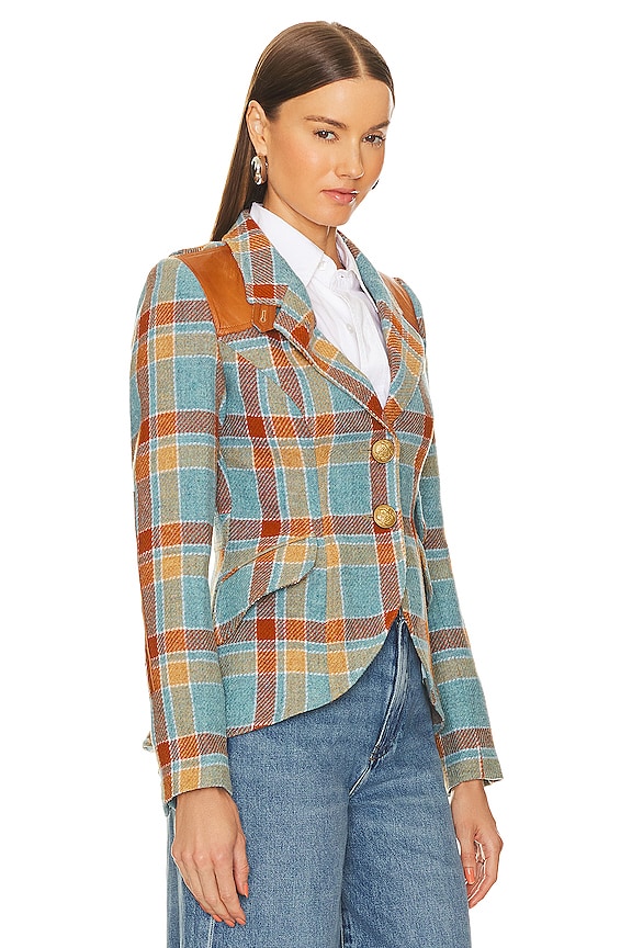 view 2 of 5 Hunting Blazer in Blue & Rust Plaid