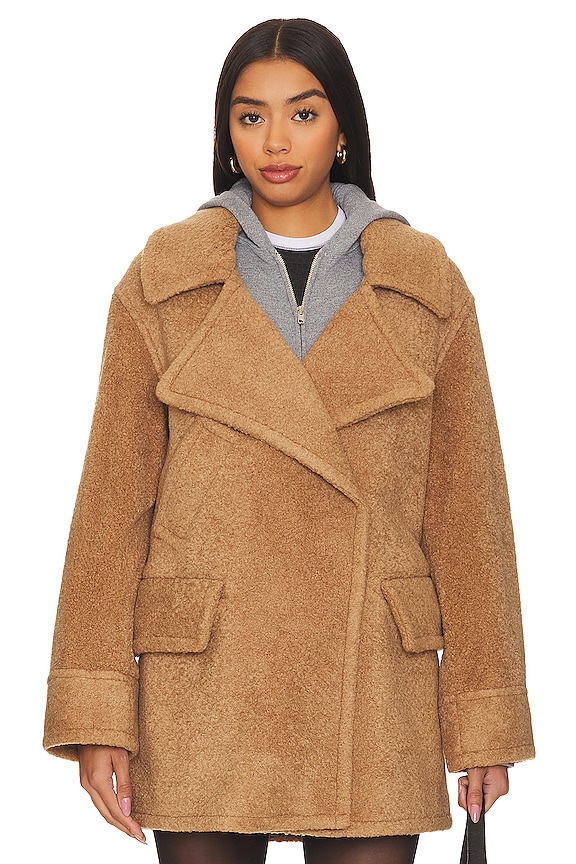 view 2 of 5 Teddy Car Coat in Camel