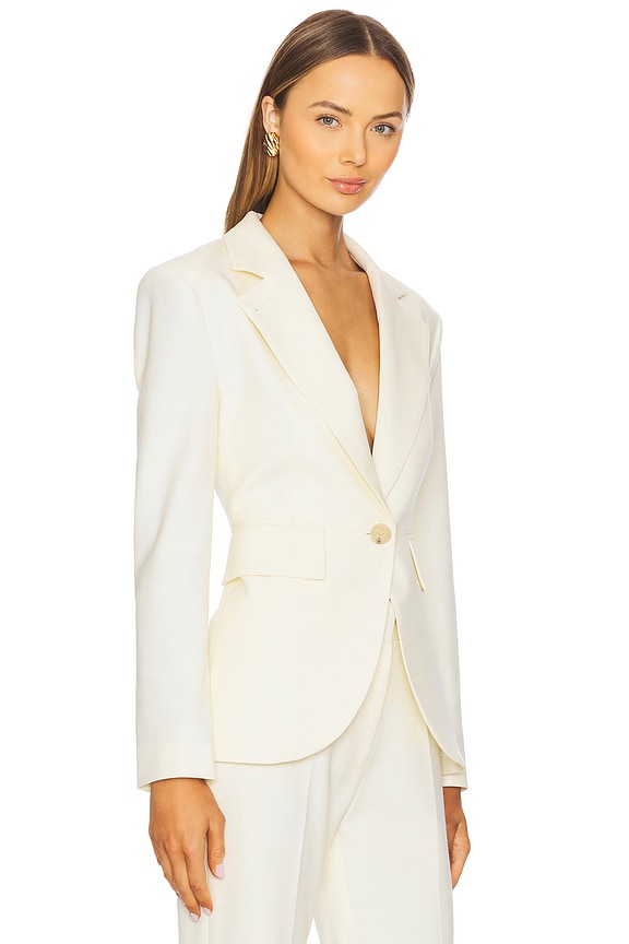 view 2 of 4 Seamed Blazer in Chalk