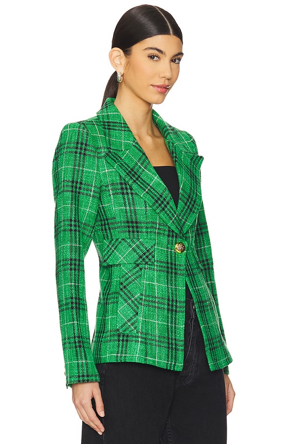 view 2 of 5 БЛЕЙЗЕР CUT AWAY in Kelly Plaid