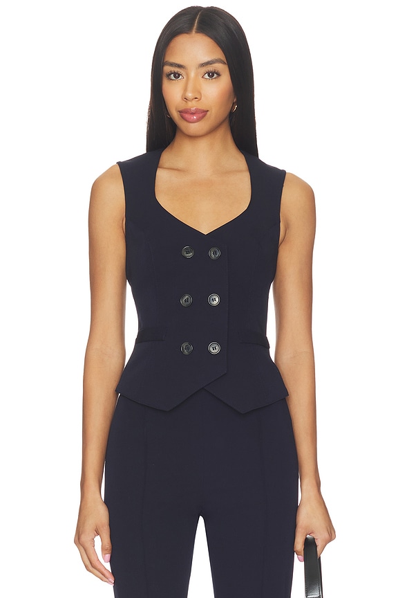 view 1 of 4 Db Waistcoat in Navy Blue