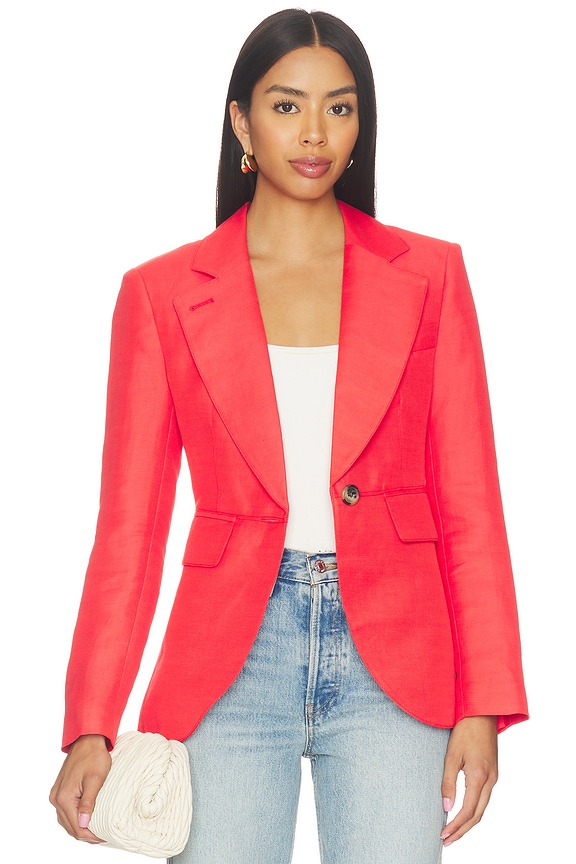 view 2 of 5 BLAZER SANS COUTURES in Poppy