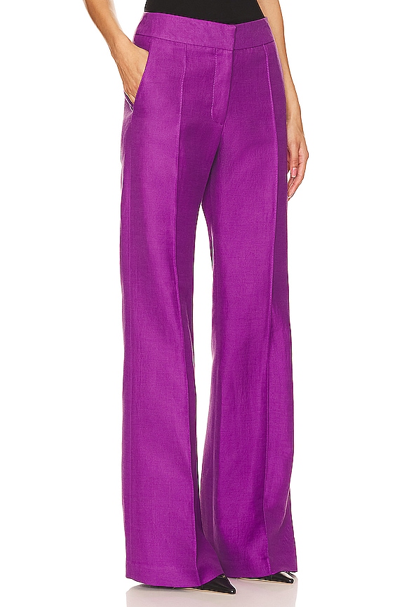 view 2 of 4 PANTALONES ANCHOS CON PINZAS in Violet