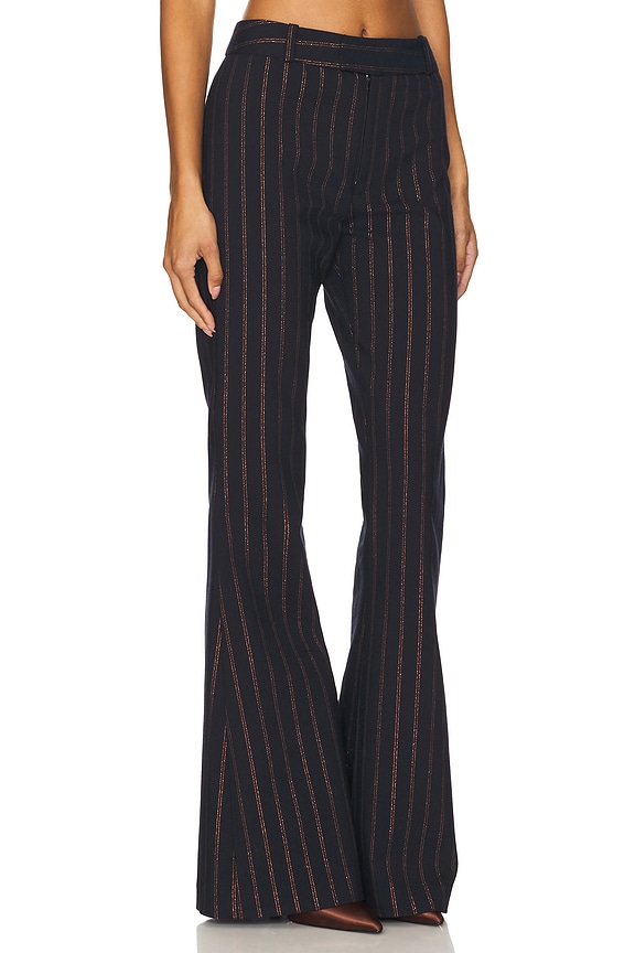 view 2 of 6 BOOTCUT パンツ in Navy Copper Pinstripe