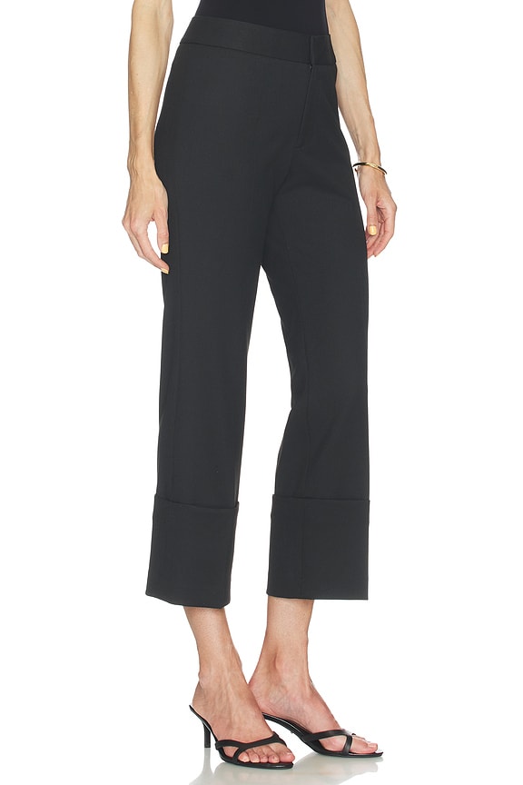 view 2 of 6 Cuffed Flood Pant in Deep Black