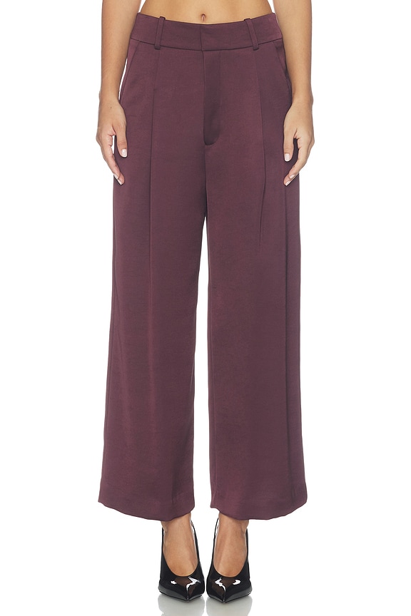 view 2 of 7 Cropped Pleated Trouser in Mocha