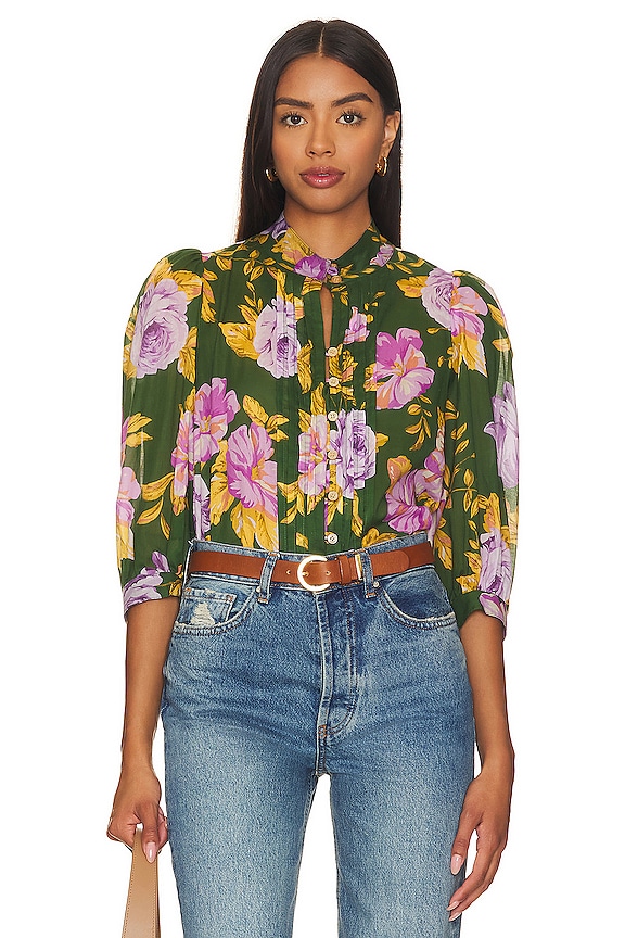 Smythe Frontier Blouse in Forest Floral | REVOLVE