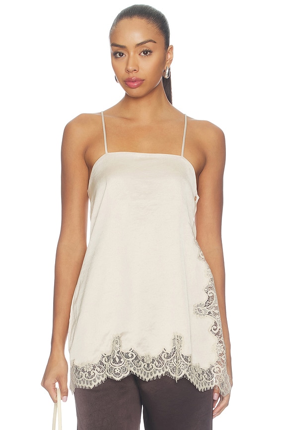 view 2 of 5 Side Button Cami in Champagne
