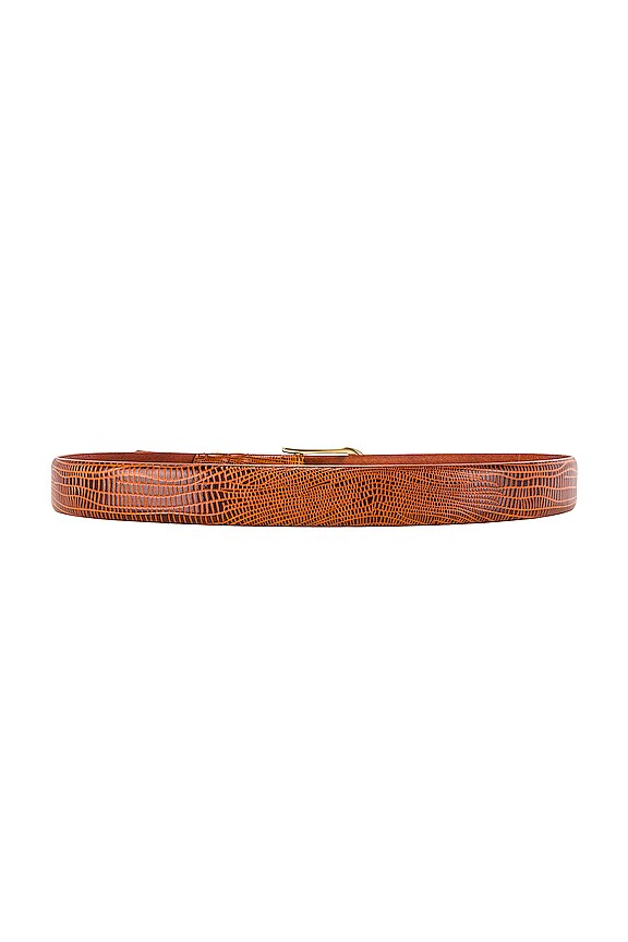 view 2 of 3 The Inga Belt in Cognac Lizard