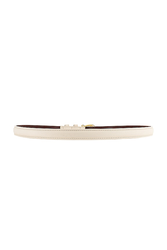 view 2 of 3 Adela Belt in Ecru & Cognac
