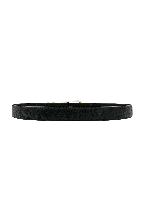 view 2 of 3 Anika Belt in Black Lizard