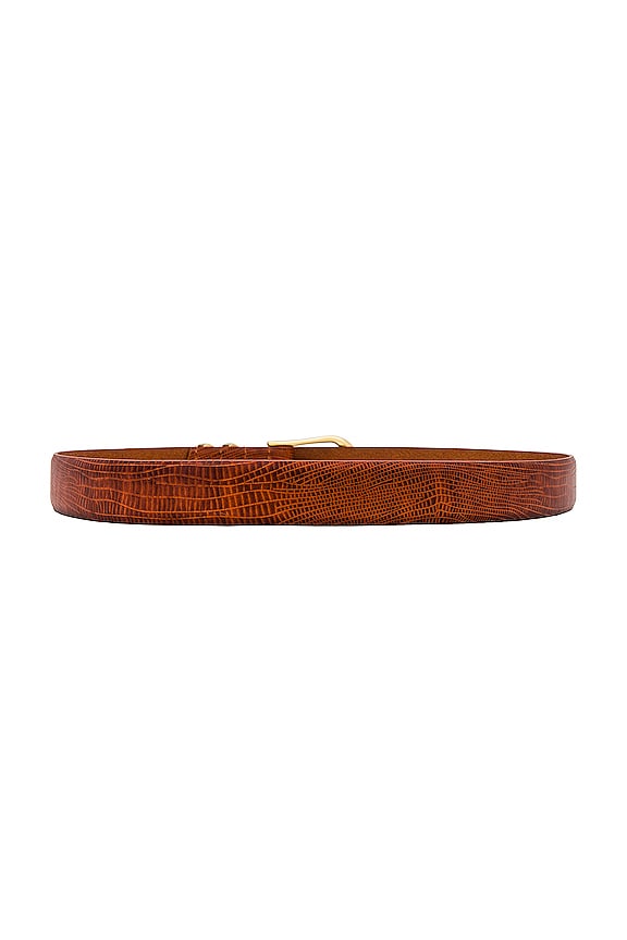 view 2 of 3 Anika Belt in Cognac Lizard