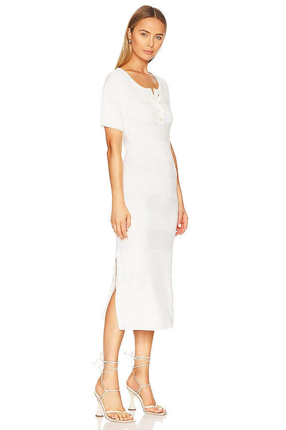 view 2 of 3 The Isabella Midi Dress in Off White