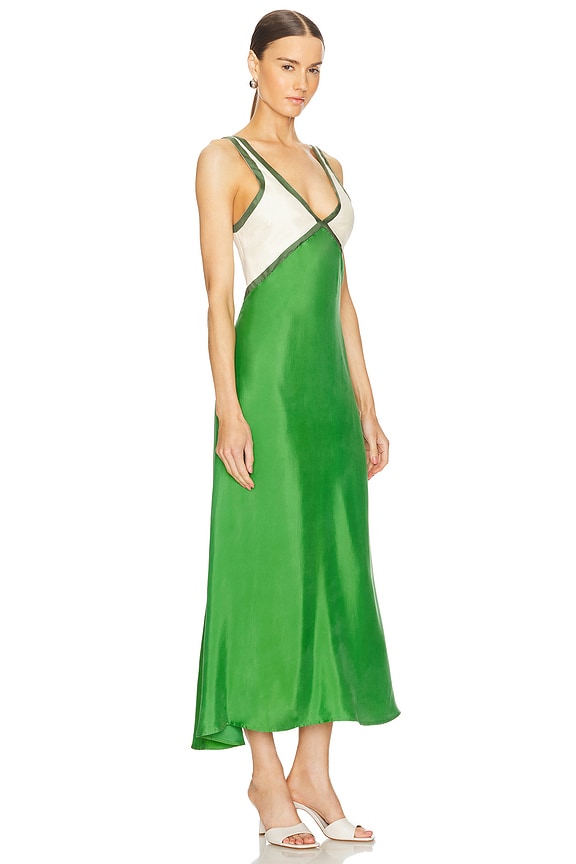 view 2 of 3 Naomi Dress in Bottle Green