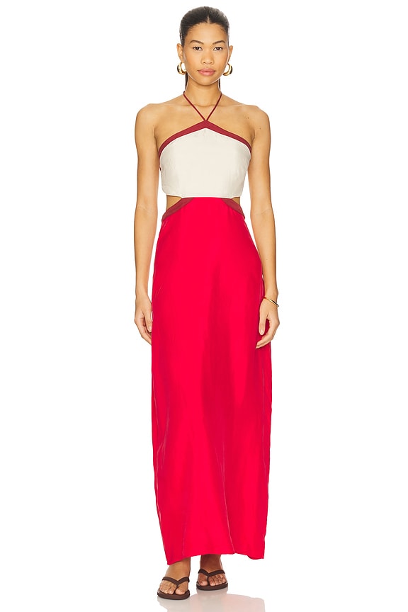 view 1 of 3 The Hazel Dress in Scarlet