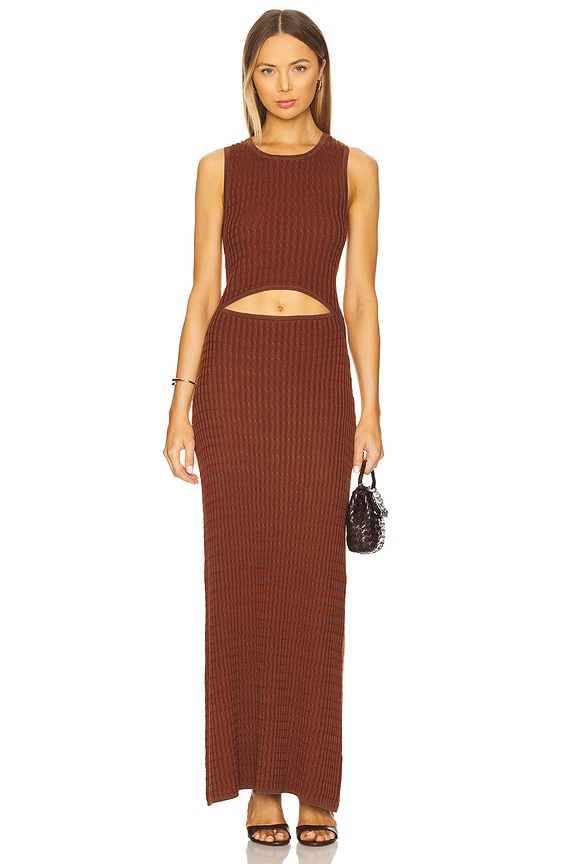 view 2 of 5 The Avery Knit Dress in Walnut