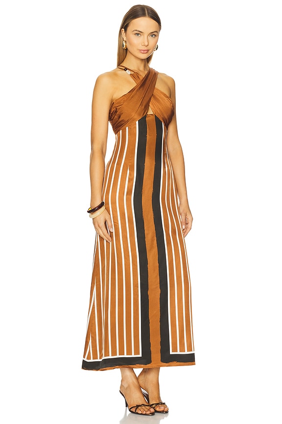 view 2 of 3 Ellery Dress in Cherrywood Stripe