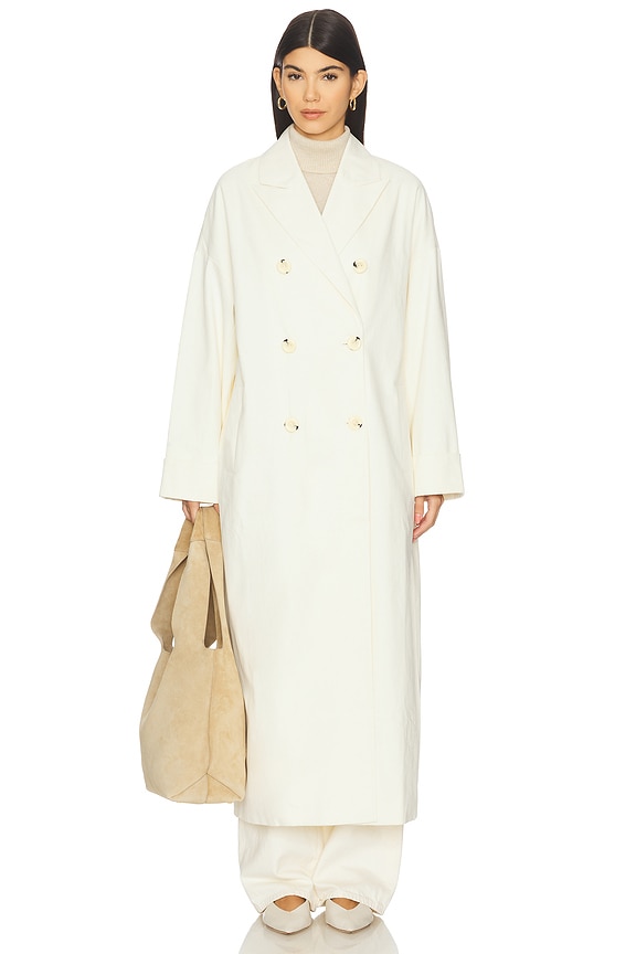 view 2 of 4 Alora Trench Coat in Moonstone