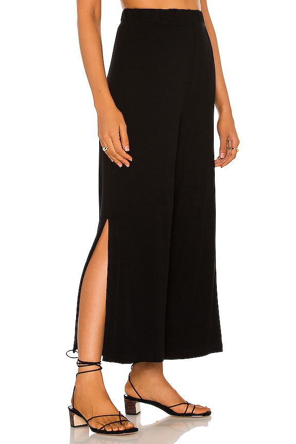 view 2 of 4 The Juliette Pants in Black Rib