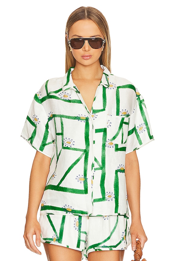 view 2 of 5 The Cosima Shirt in Sirus Grid