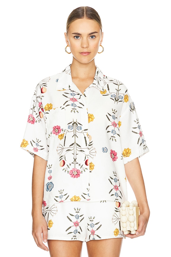 view 2 of 5 The Celesta Shirt in Dahlia Floral
