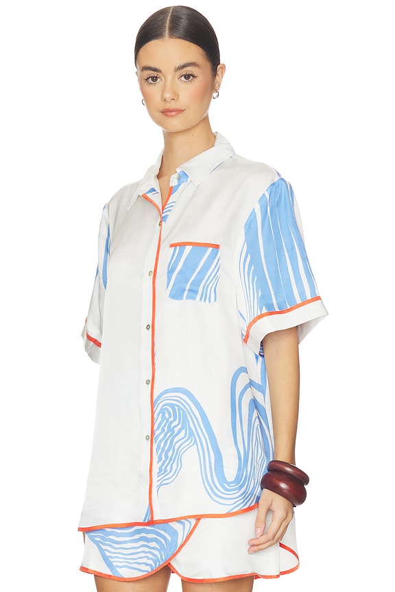 view 2 of 4 The Peita Shirt in Sorrento Print