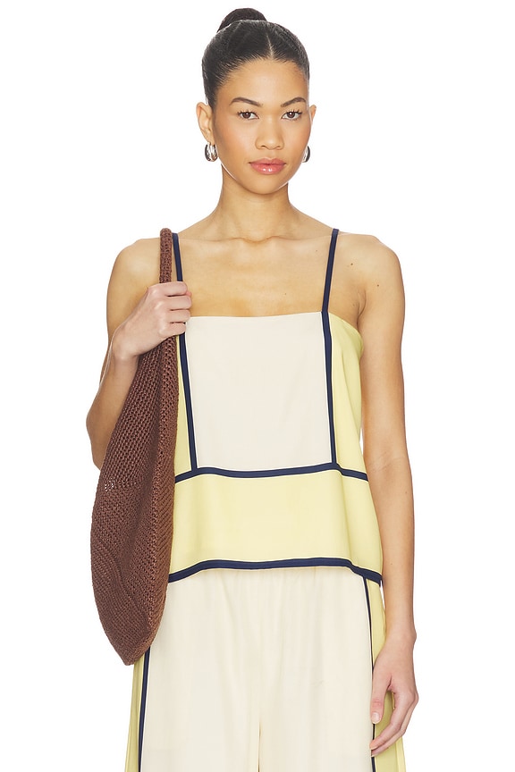 view 1 of 4 The Sian Top in Canary Stripe