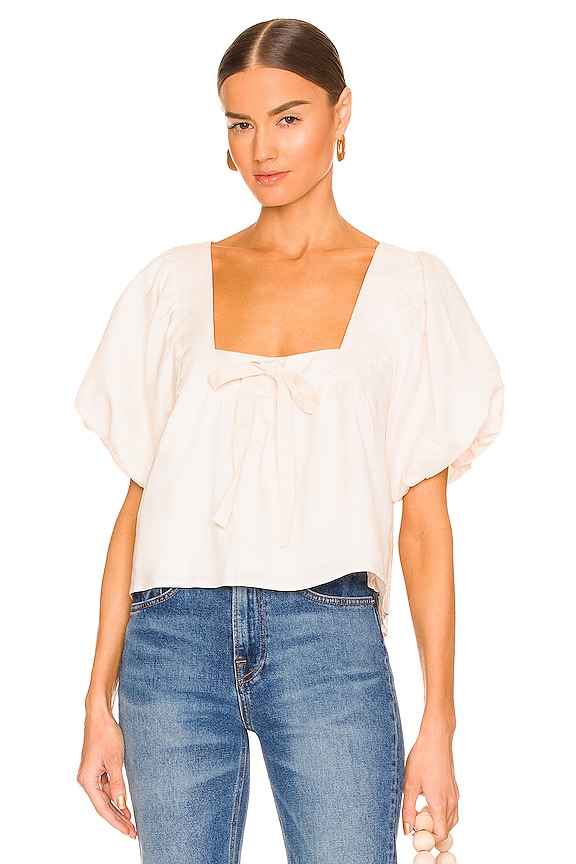 Sancia The Kavya Blouse in Pearl | REVOLVE