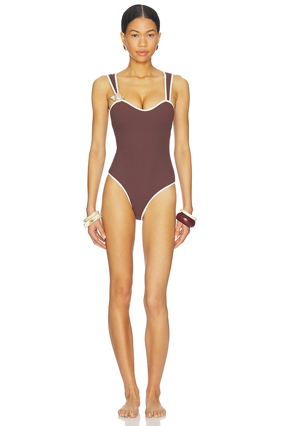 view 1 of 4 The Luana One Piece in Cocoa