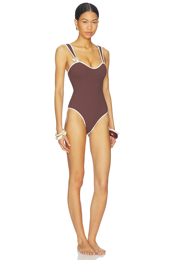 view 2 of 4 The Luana One Piece in Cocoa
