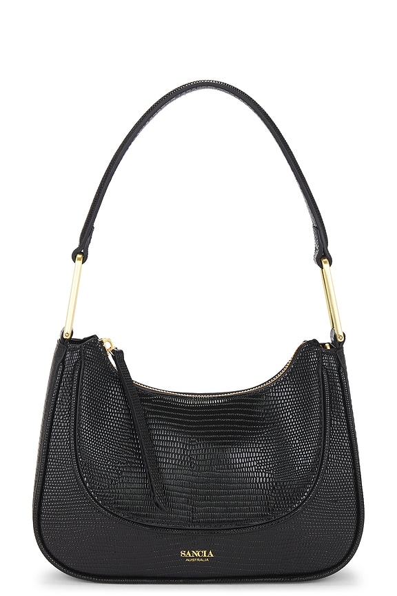 view 2 of 5 The Loja Shoulder Bag in Black Lizard