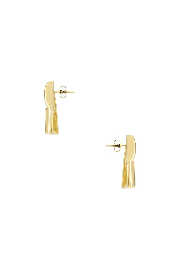 view 2 of 2 PENDIENTE VIOLETTA in Gold