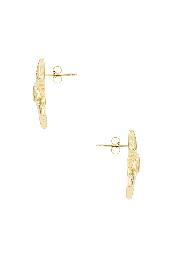 view 2 of 2 PENDIENTE CAMILLA in Gold