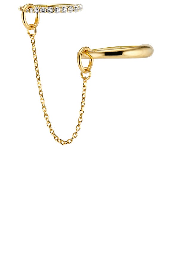 view 2 of 2 After Party Chain Rings in Gold