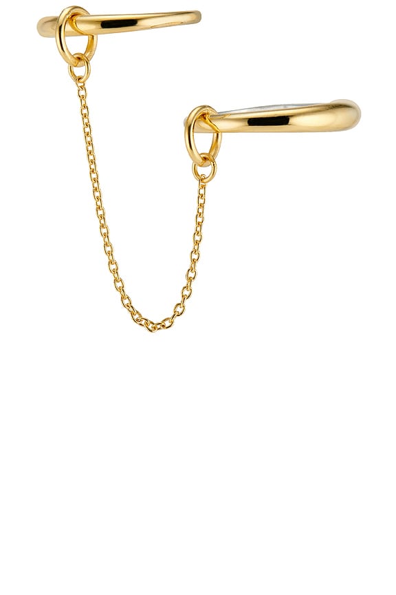 view 2 of 3 Chain Ring in Gold & Silver