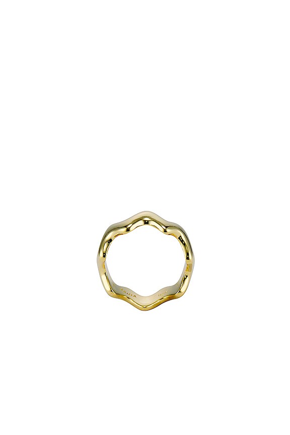 view 2 of 3 Wavy Ring in Gold