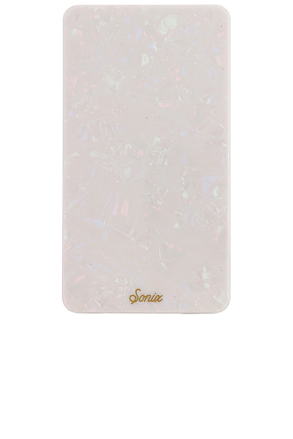 view 2 of 3 Pearl Tort Portable Charger in White