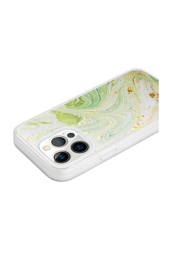 view 2 of 2 Antimicrobial iPhone 12/13 Pro Max Case in Jade Marble
