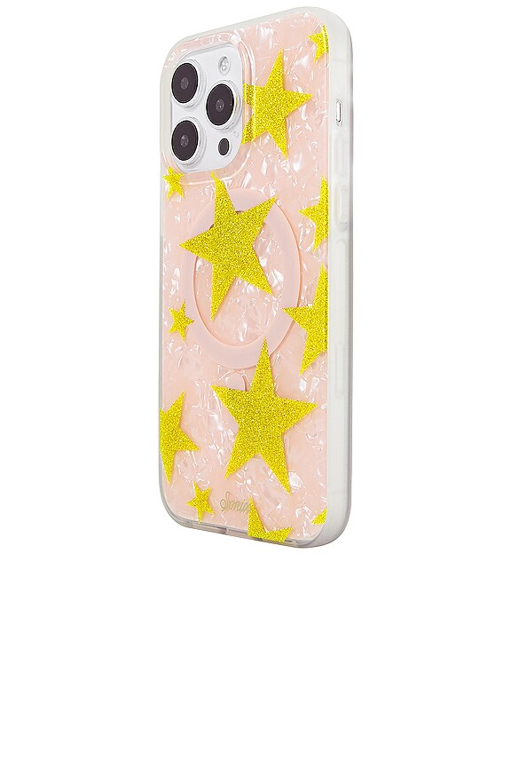 view 2 of 4 Magsafe Compatible Iphone 14 Pro Max Case in Starry Tort Pink