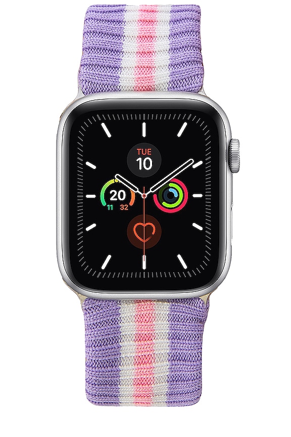 view 1 of 3 Knit Apple Watchbands in Lavender & Pink Stripe