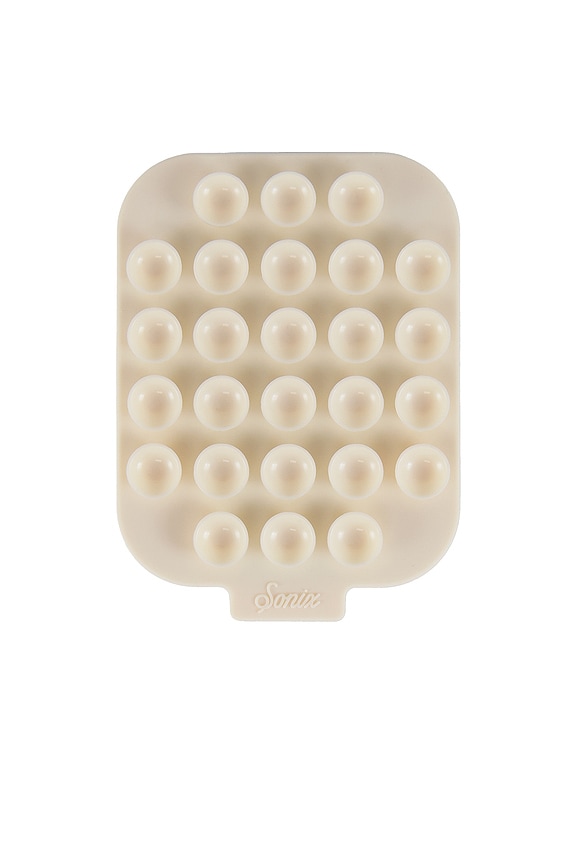 view 2 of 5 Sticky Suction Phone Mount in Linen in Cream