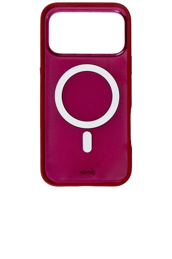 view 2 of 4 Magsafe Compatible iPhone 17 Pro Case in Glass Maroon