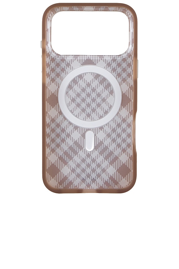 view 2 of 4 Iphone 18 Pro Max Magsafe Compatible in Brown Plaid