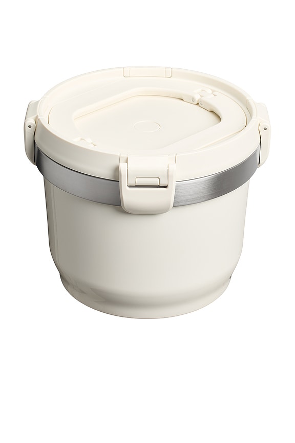 view 2 of 3 The Fresh-to-table Stay Hot Crock in Cream Gloss