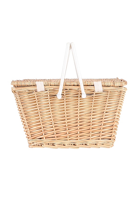 view 2 of 5 Small Picnic Basket in Natural