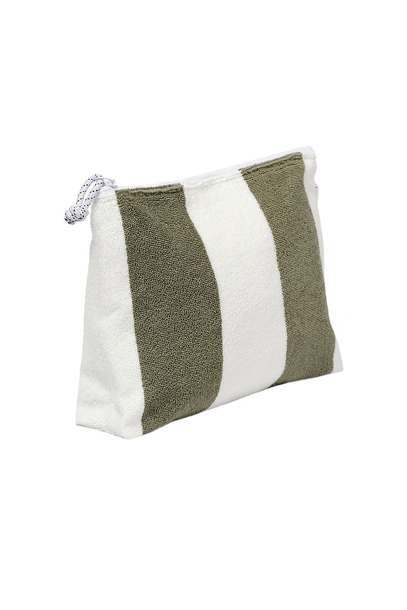 view 2 of 3 POCHETTE TERRY in Olive Vacay Stripe