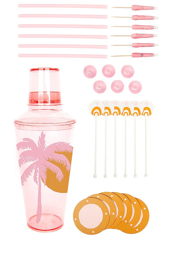 view 1 of 3 Desert Palms Cocktail Essentials Kit in Powder Pink